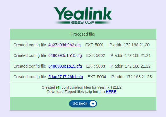 Yealink config generator tool